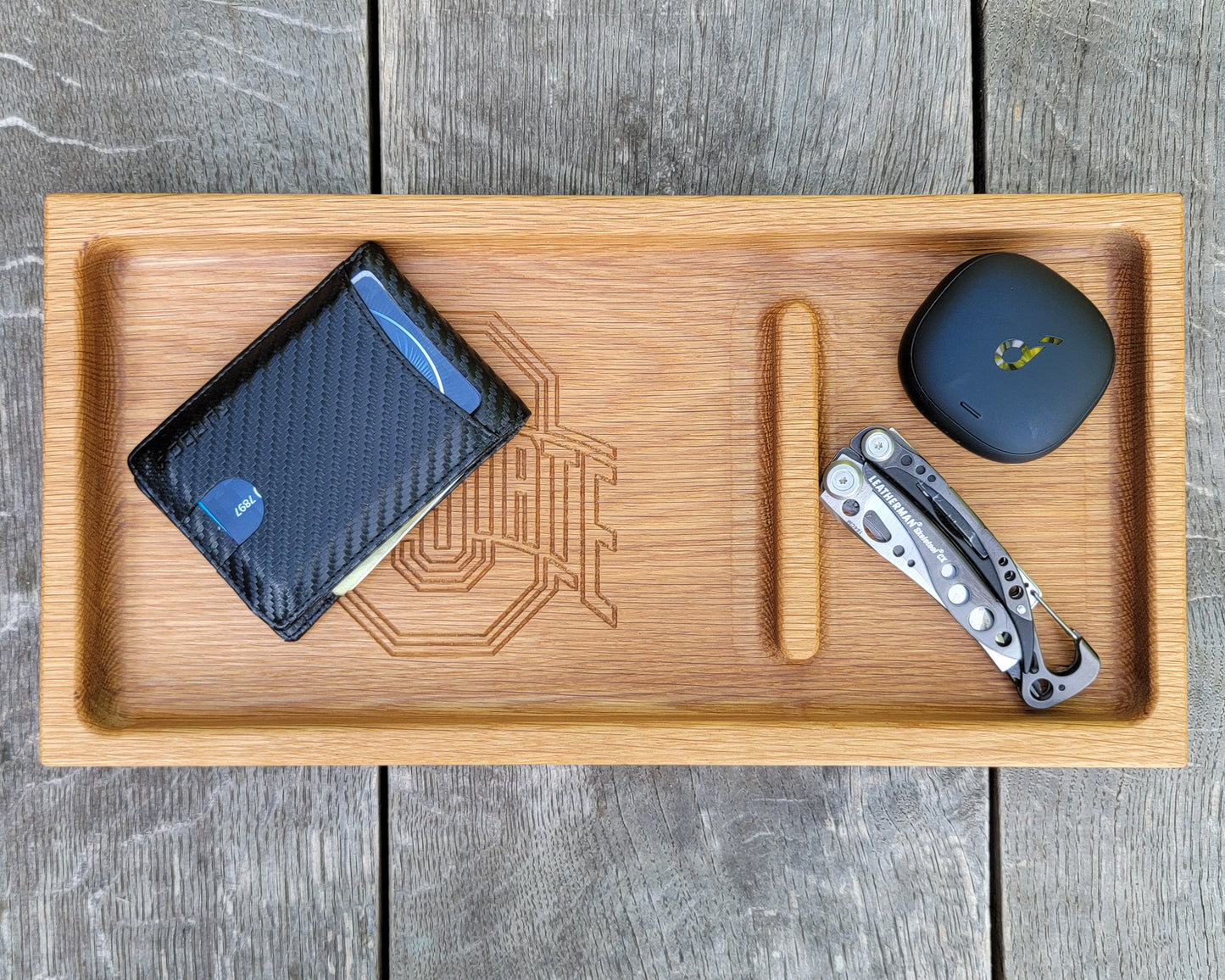 Customized Catch All Tray | Key Valet | Gift for Dad | Gift For Him | Bedside Tray | EDC Tray | Wallet Holder | Custom Engraved