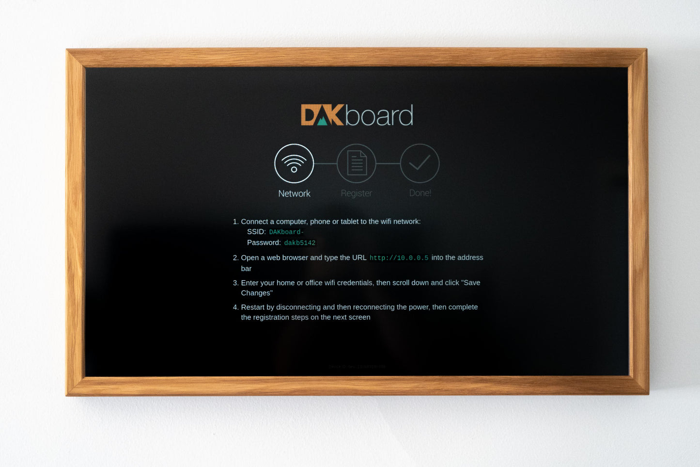 32" Smart Digital Wall Display - HD Screen with WiFi Calendar & Raspberry Pi