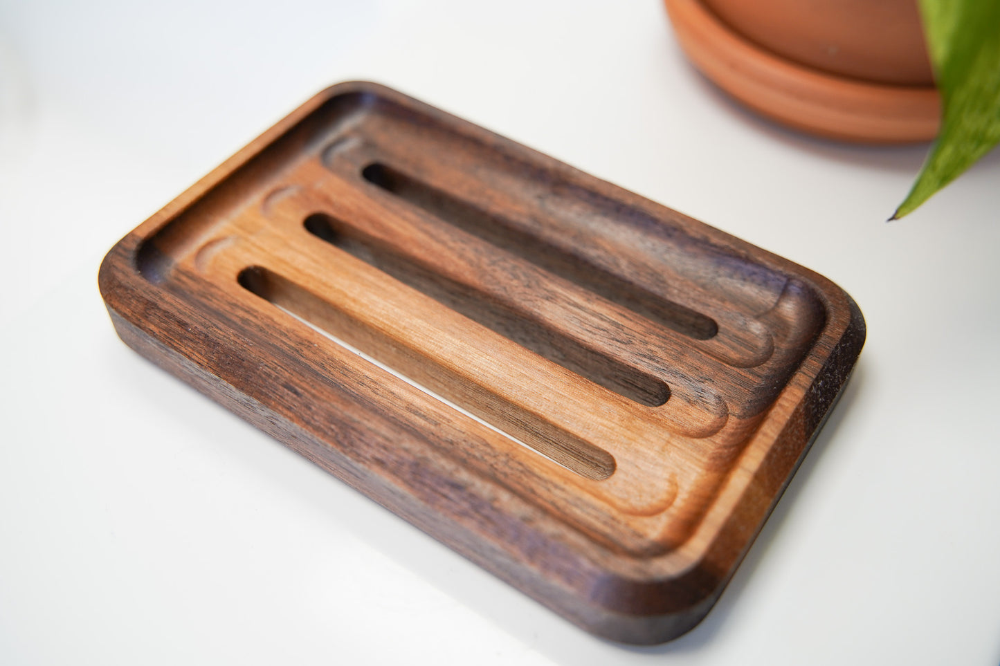 Handmade Walnut Wood Soap Tray