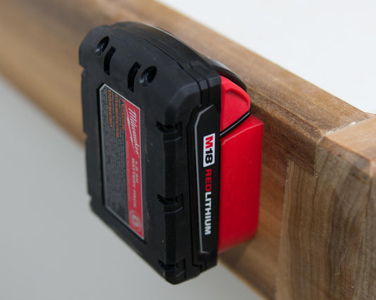 2 PACK! Milwaukee 18v Battery Mount - Holder
