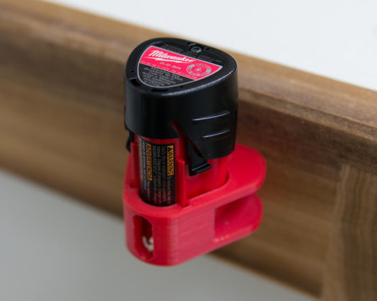 2 PACK! Milwaukee 12v M12 Battery Mount - Holder