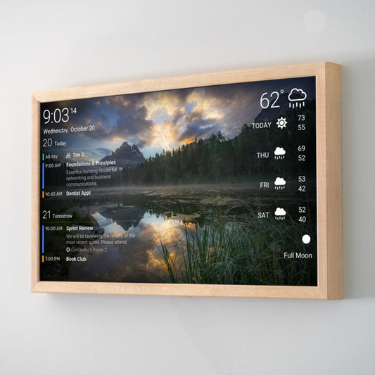 32" Digital Wall Display - Smart Screen - Wifi Calendar - Raspberry Pi - Smart Hub - Smart Home