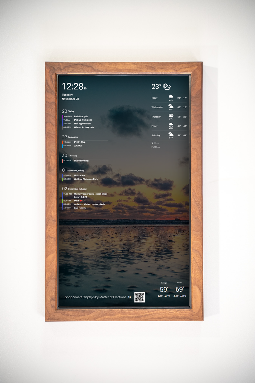 32" Digital Wall Display Smart Screen Wifi Calendar Smart Home