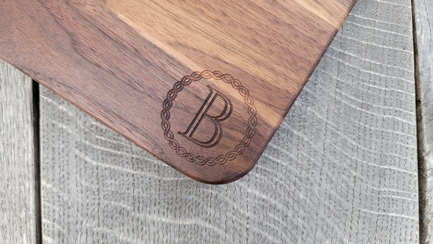 Large Personalized Cutting Board | Charcuterie | Serving | Walnut