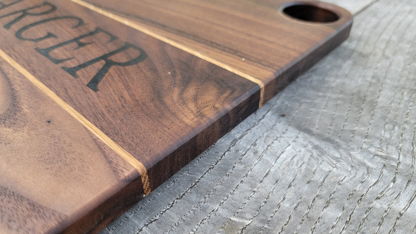 Large Personalized Cutting Board | Charcuterie | Serving | Walnut