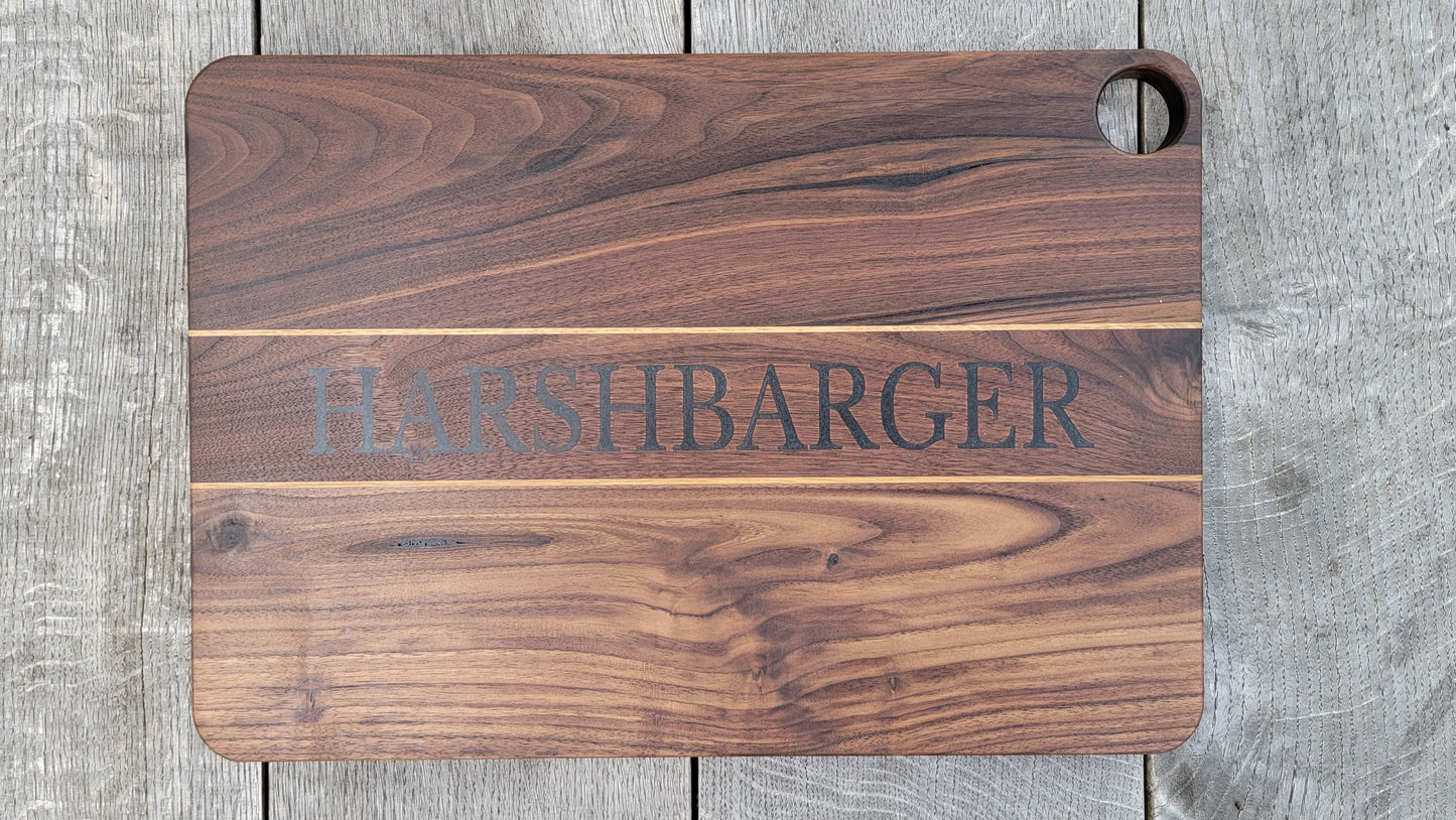 Large Personalized Cutting Board | Charcuterie | Serving | Walnut