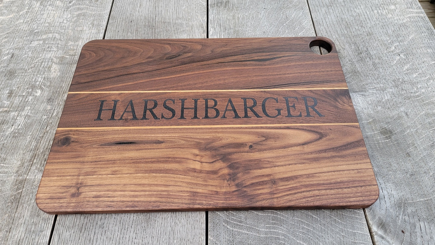 Large Personalized Cutting Board | Charcuterie | Serving | Walnut