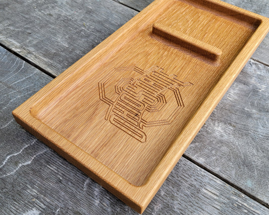 Customized Catch All Tray | Key Valet | Gift for Dad | Gift For Him | Bedside Tray | EDC Tray | Wallet Holder | Custom Engraved
