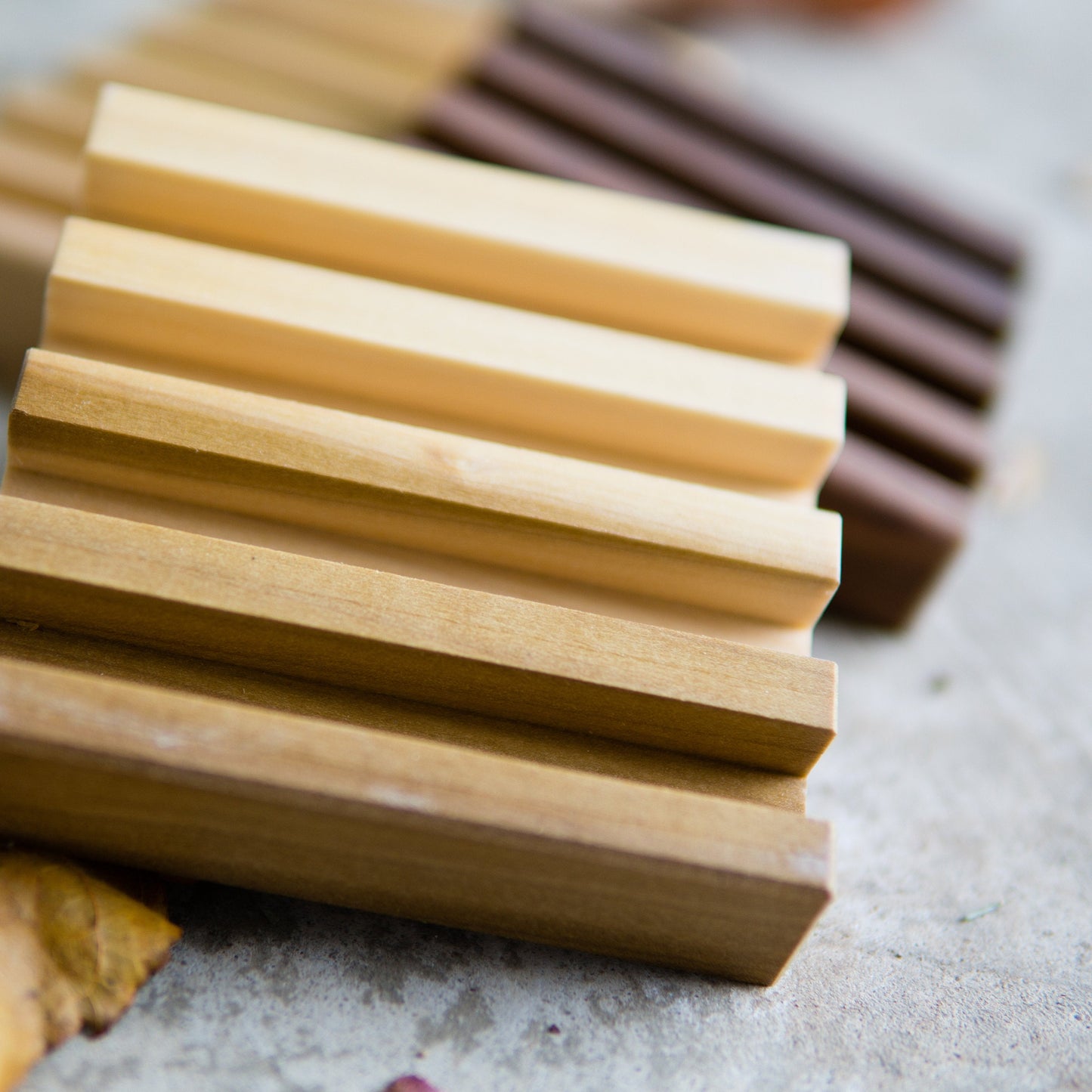 Coaster Holder - Solid Hardwood