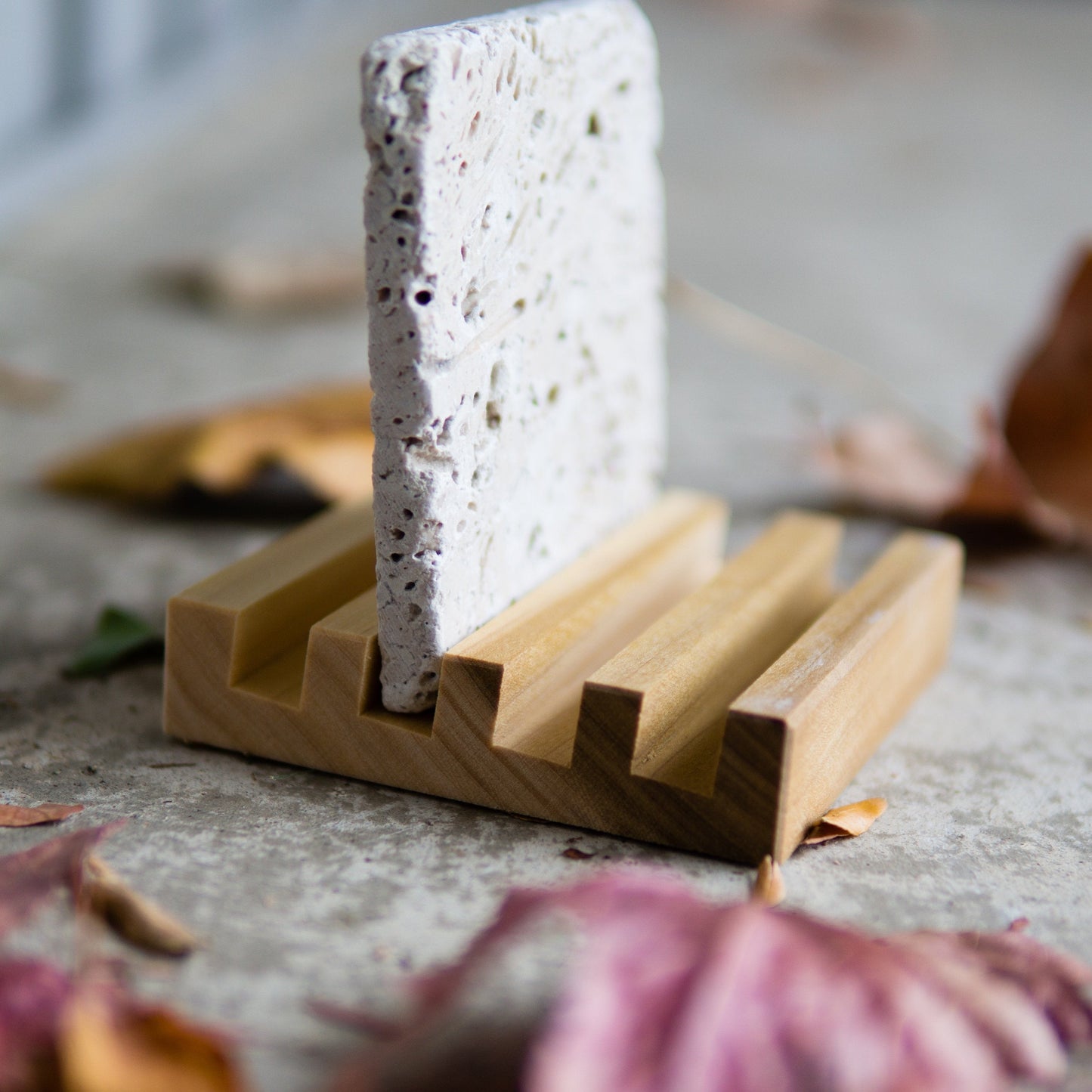 Coaster Holder - Solid Hardwood